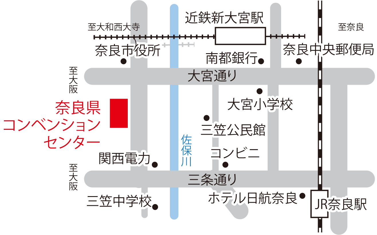 奈良県コンベンションセンター 地図